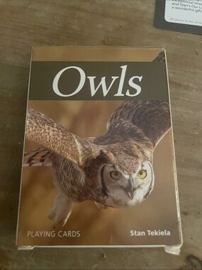 Owls Playing Cards — Brown and Cream Nature Deck